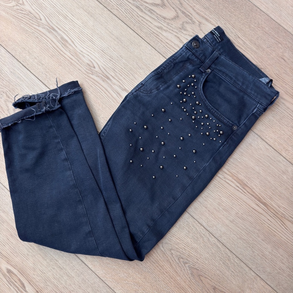 Zara Black Studded Women Jeans